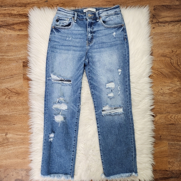 Kancan Estilo Distressed Straight Ankle 26 - Picture 1 of 4